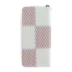 LOUIS VUITTON Zippy Wallet Vertical Damier Giant Spray Long M81403 Leather Bronze White Multicolor Bifold Round