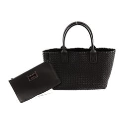 BOTTEGA VENETA Cava PM Intrecciato Tote Bag Leather Brown Limited Edition