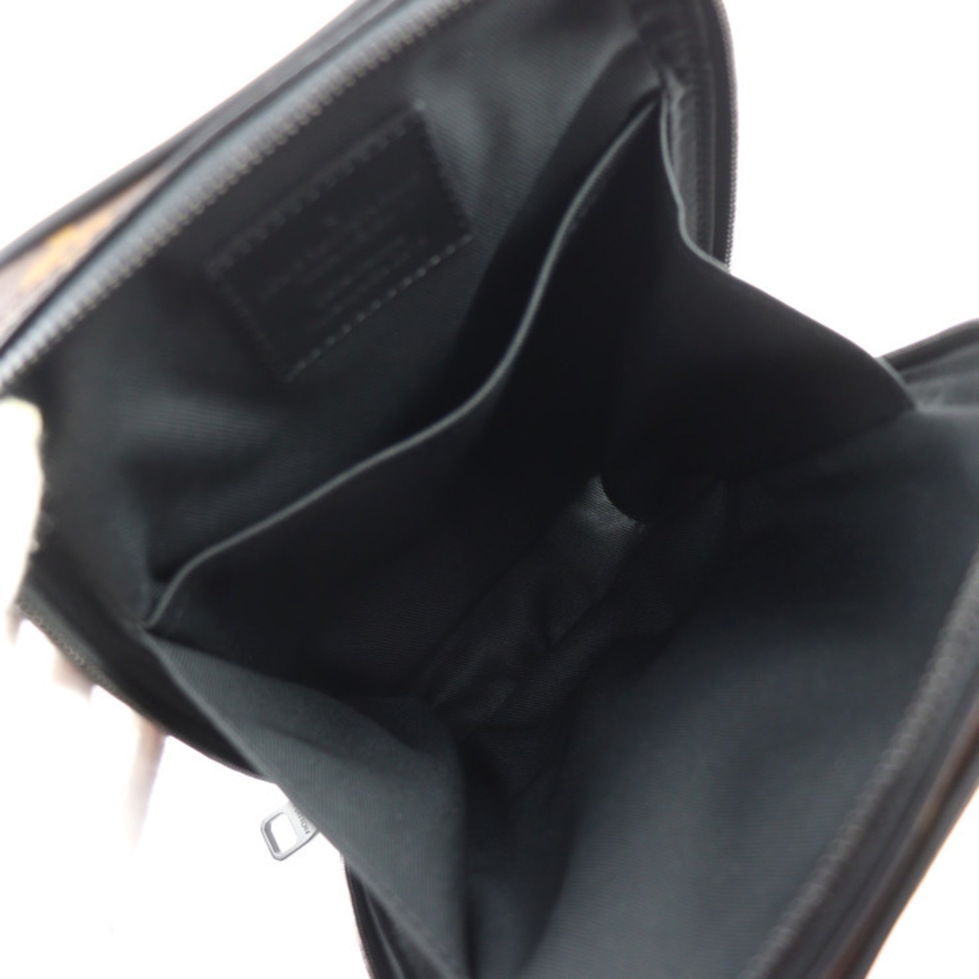 LOUIS VUITTON Solar Ray Utility Side Bag Shoulder M44477 Monogram Canvas Leather Brown Black Body Pouch Vuitton