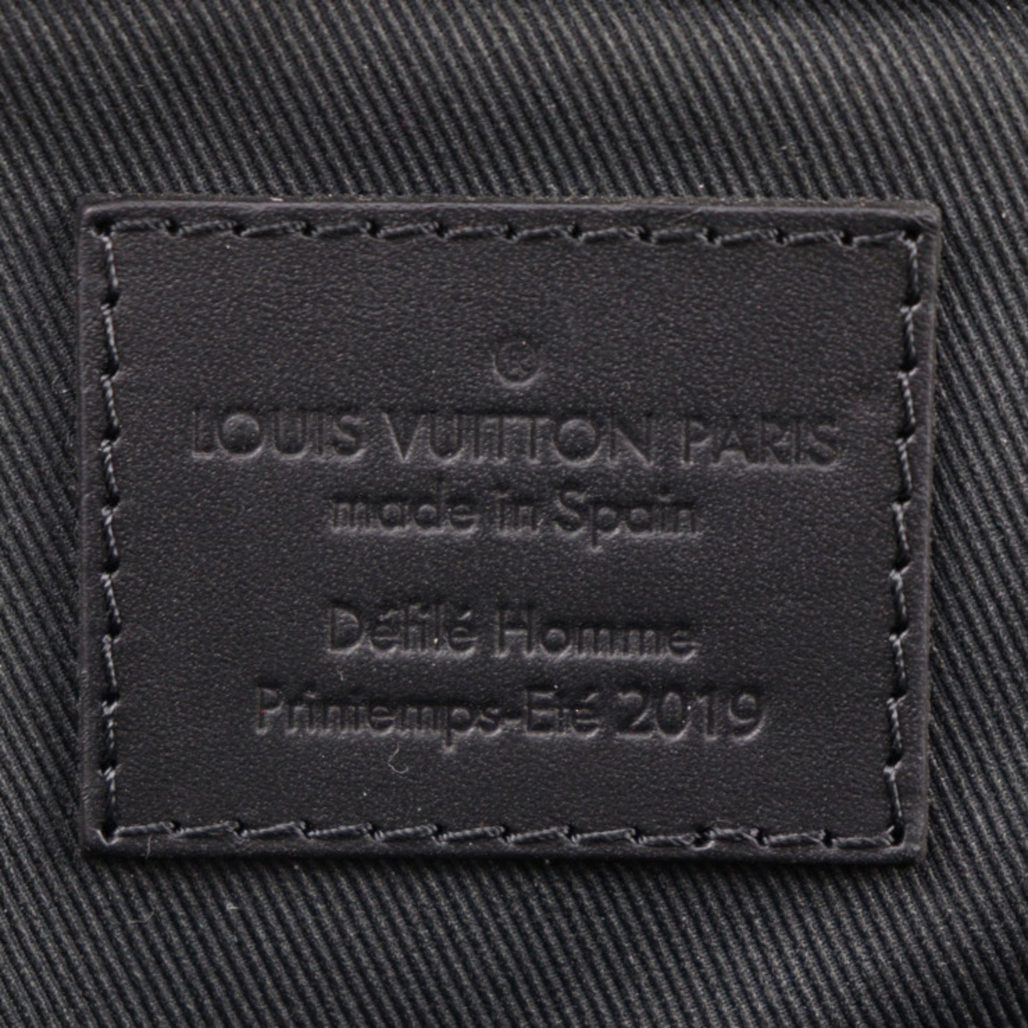 LOUIS VUITTON Solar Ray Utility Side Bag Shoulder M44477 Monogram Canvas Leather Brown Black Body Pouch Vuitton