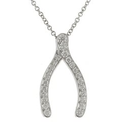 Tiffany Wishbone Necklace Pt950 Platinum Diamond Ladies TIFFANY&Co. BRJ09000000044178