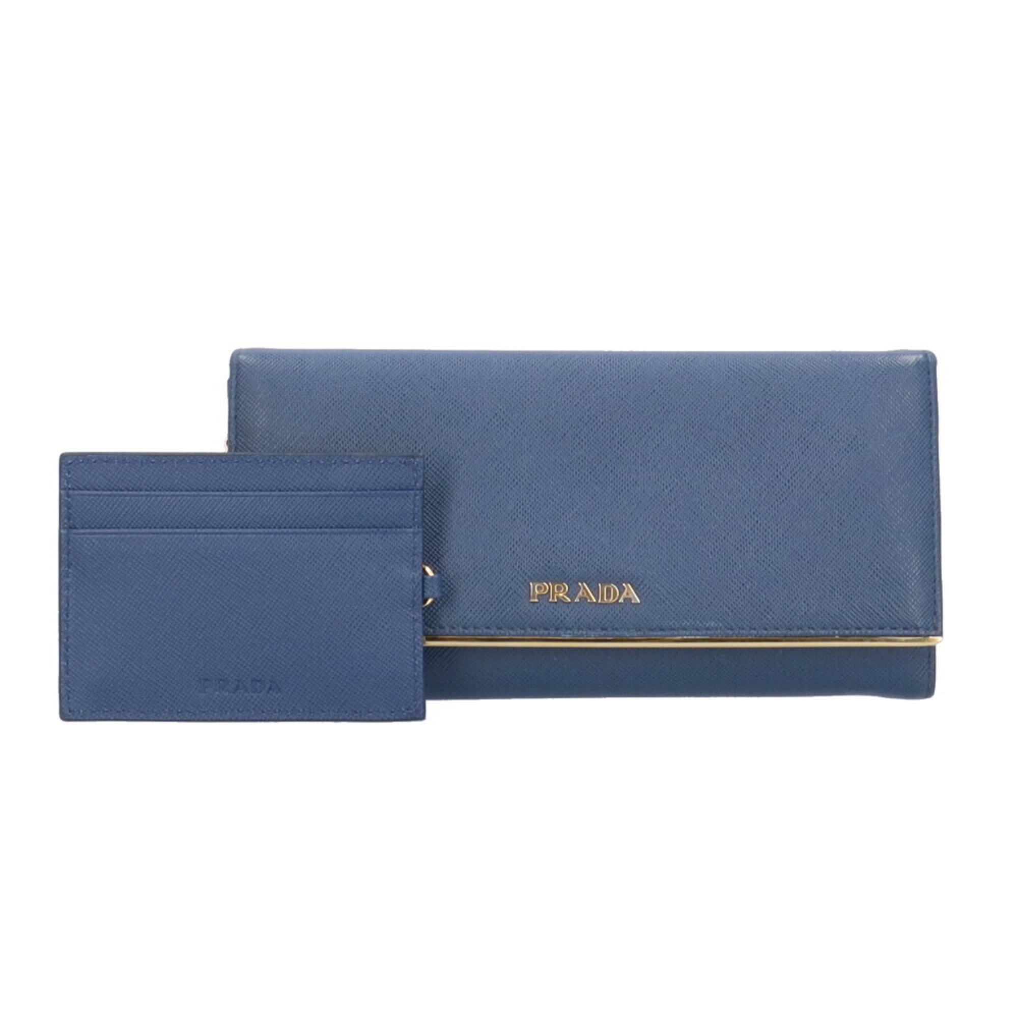 Prada Saffiano Long Wallet Leather 1M1132 Women's PRADA BRB10000000120767