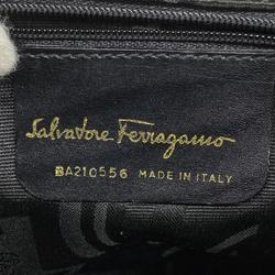 Salvatore Ferragamo Shoulder Bag Vara Suede Black Ladies