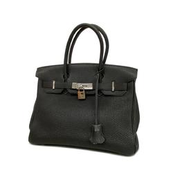 Hermes Handbag Birkin 30 □I Engraved Togo Black Ladies
