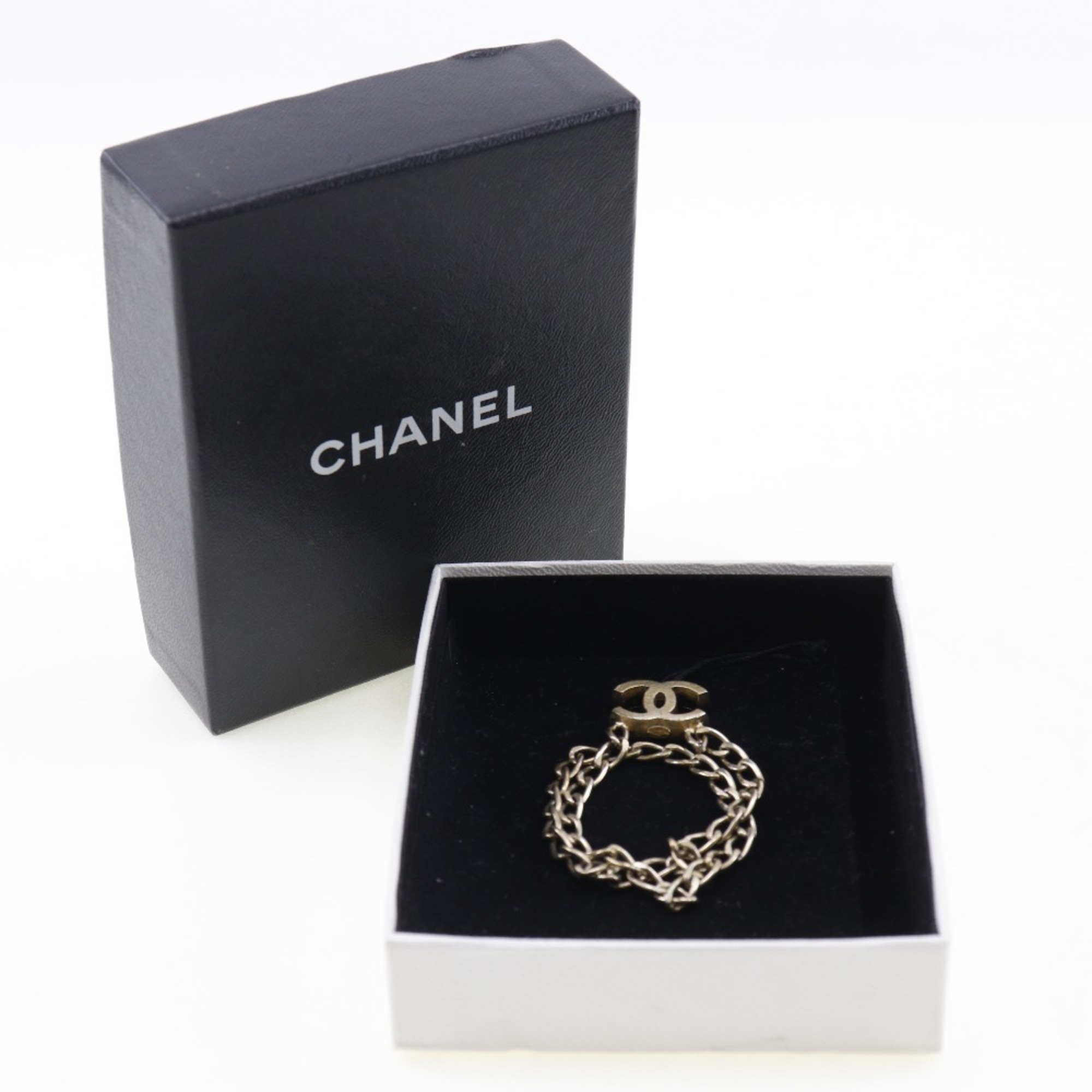 CHANEL COCO Mark Strap Gold Plated 2003 03P Women's I120824083