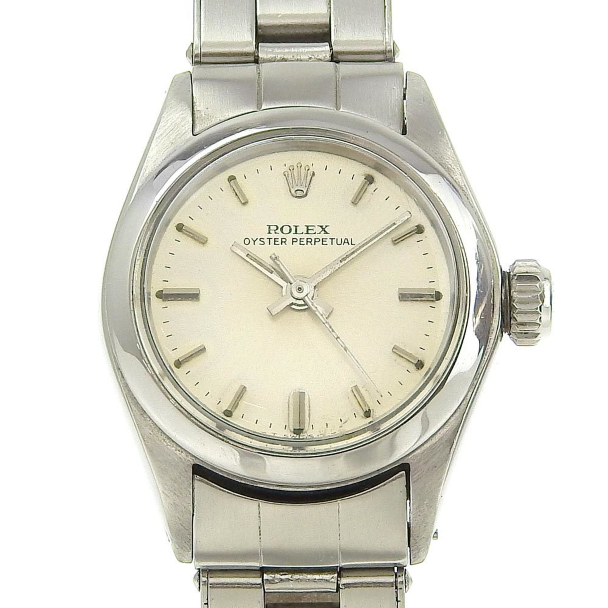 Rolex Lady Date Watch No. 7 6517 Stainless Steel Automatic Winding Silver Dial Ladies I220823041