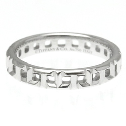 Tiffany T True Narrow Bund Ring White Gold (18K) Fashion No Stone Band Ring Silver