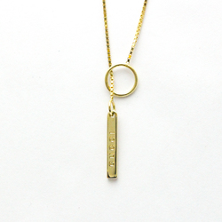 Gucci Lariat Necklace Yellow Gold (18K) No Stone Men,Women Fashion Pendant Necklace (Gold)