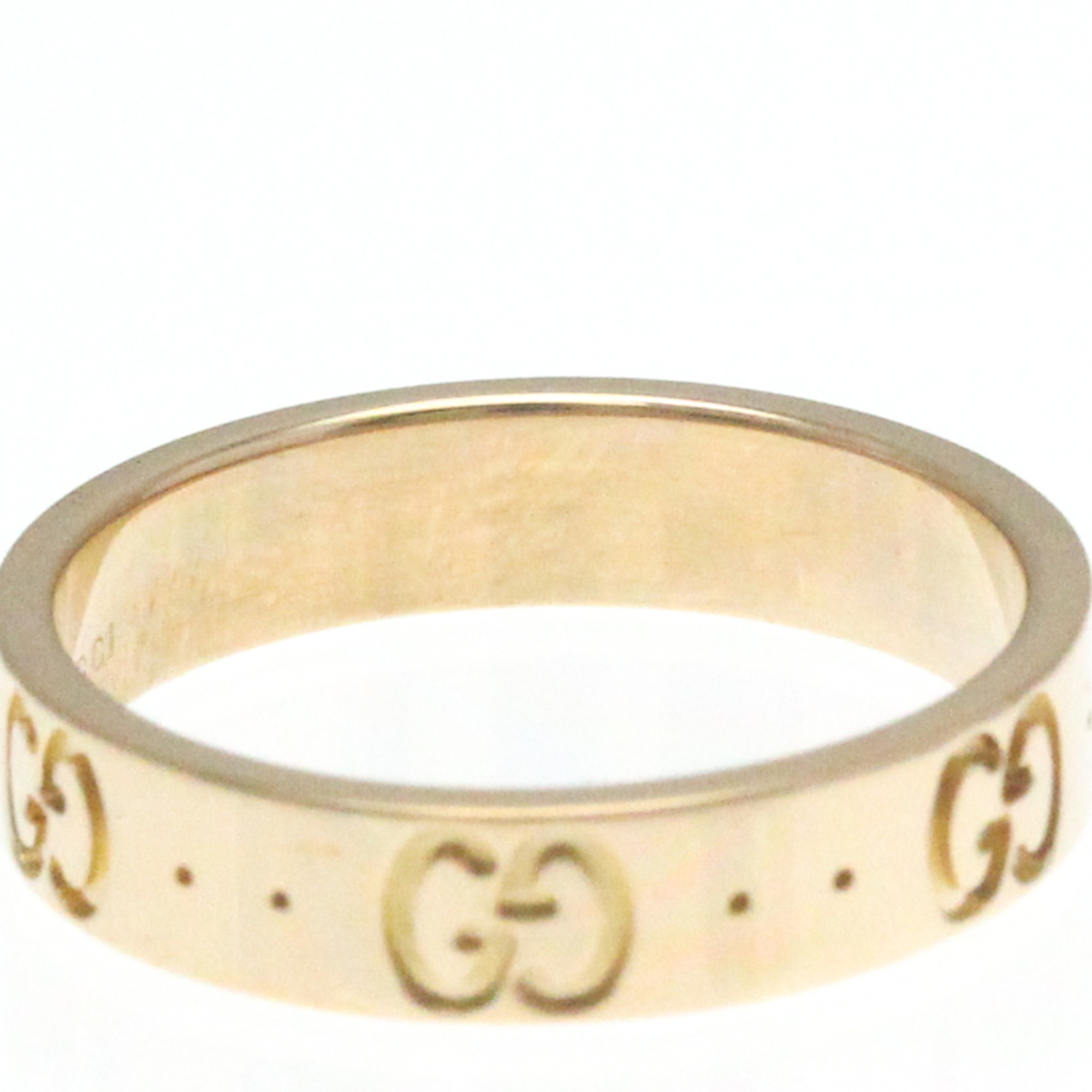 Gucci Icon Pink Gold (18K) Fashion No Stone Band Ring Pink Gold