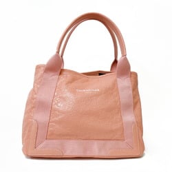 Balenciaga Navy Hippo Handbag Leather Pink Women's BALENCIAGA BRB01000000002849