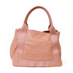 Balenciaga Navy Cabas Handbag Leather Pink Women's BRB01000000002849