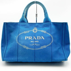 PRADA Prada Canapa Tote Bag Handbag Blue Canvas Ladies Men's Fashion USED IT1ONKOLK91C