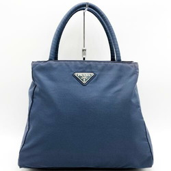 PRADA Prada tote bag handbag nylon triangle blue ladies men USED IT9KUFLRGUMK