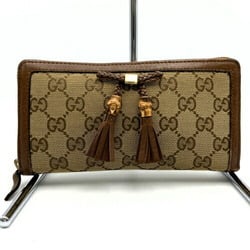 GUCCI GG pattern long wallet brown canvas ladies fashion accessory 269991 USED ITQDY8MBLXEW