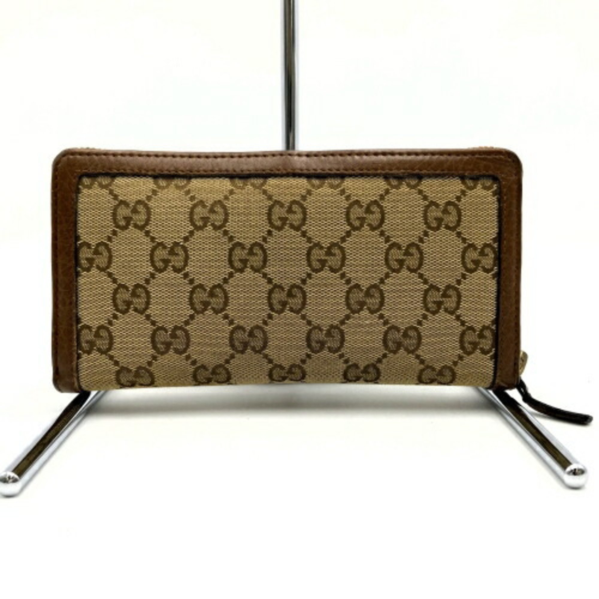 GUCCI GG pattern long wallet brown canvas ladies fashion accessory 269991 USED ITQDY8MBLXEW