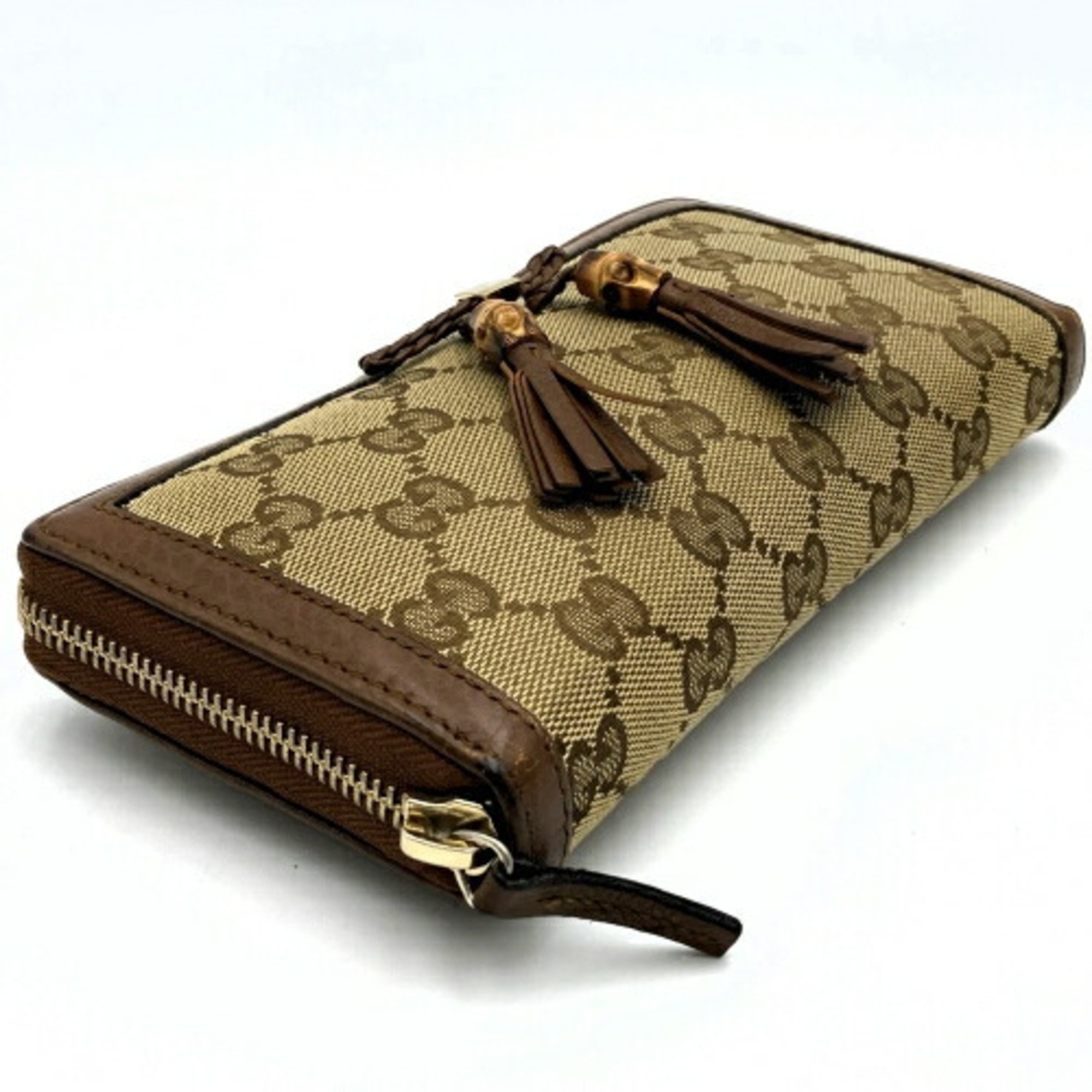 GUCCI GG pattern long wallet brown canvas ladies fashion accessory 269991 USED ITQDY8MBLXEW