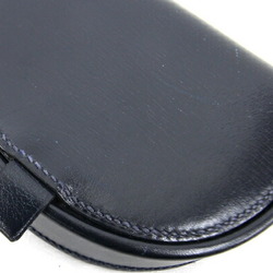 Hermes Coin Case Burgundy Black Box Calf Horseshoe Shape Wallet Compact Navy Women's Men's HERMES