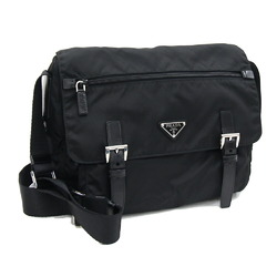 Prada shoulder bag BT6671 black nylon leather crossbody ladies men PRADA