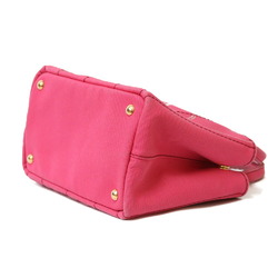 Prada Canapa Tote SS Bag Canvas Pink Ladies PRADA Shoulder BRB01000000003204