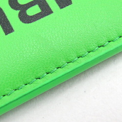 BVLGARI Card Case AMBUSH Collaboration Green Leather Pass Neon Men Women