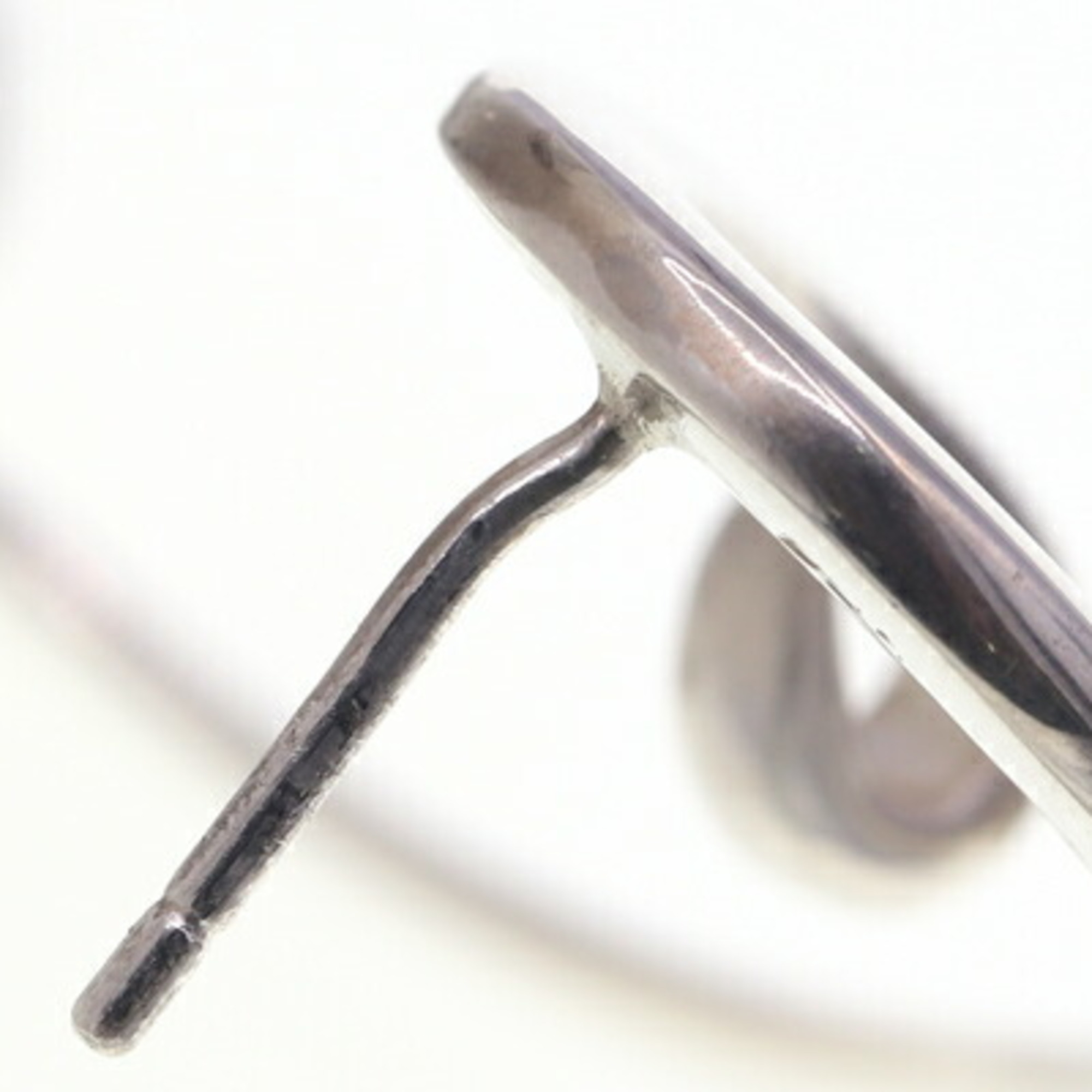 CHANEL Earrings Silver SV Sterling 925 Year Women's