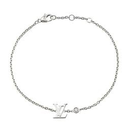 LOUIS VUITTON Bracelet Ideal Blossom Diamond 17cm K18 WG White Gold 750