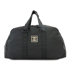 CHANEL Sports Line Coco Mark Boston Bag Nylon Black A19976 Hardware