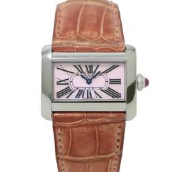 Cartier Tank Divan W6301455 Women's Watch Pink Shell Dial Quartz mini tank divan