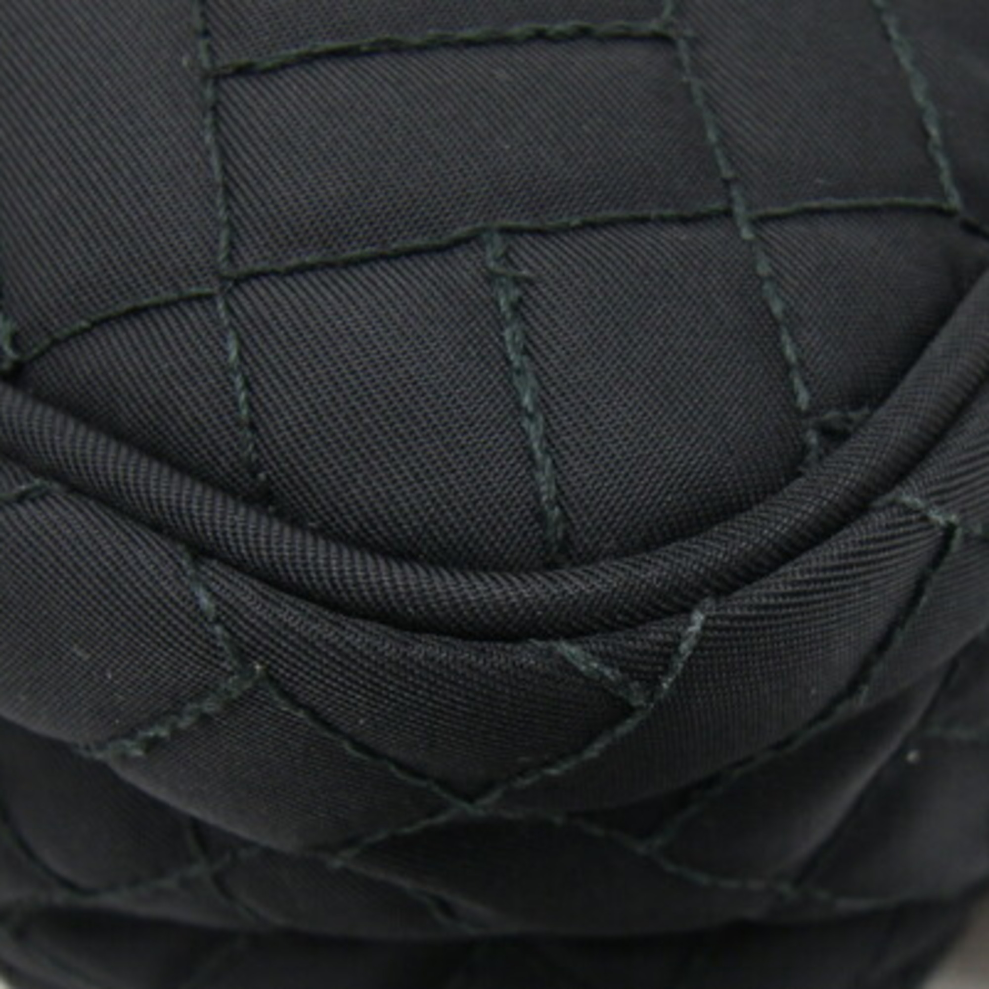 Prada Shoulder Bag Black Nylon Leather Pochette Crossbody Quilted Women's PRADA