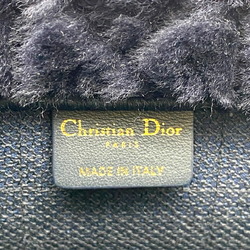 Christian Dior DIOR Book Tote Medium Cannage Shearling Navy M1296ZMBU_M808