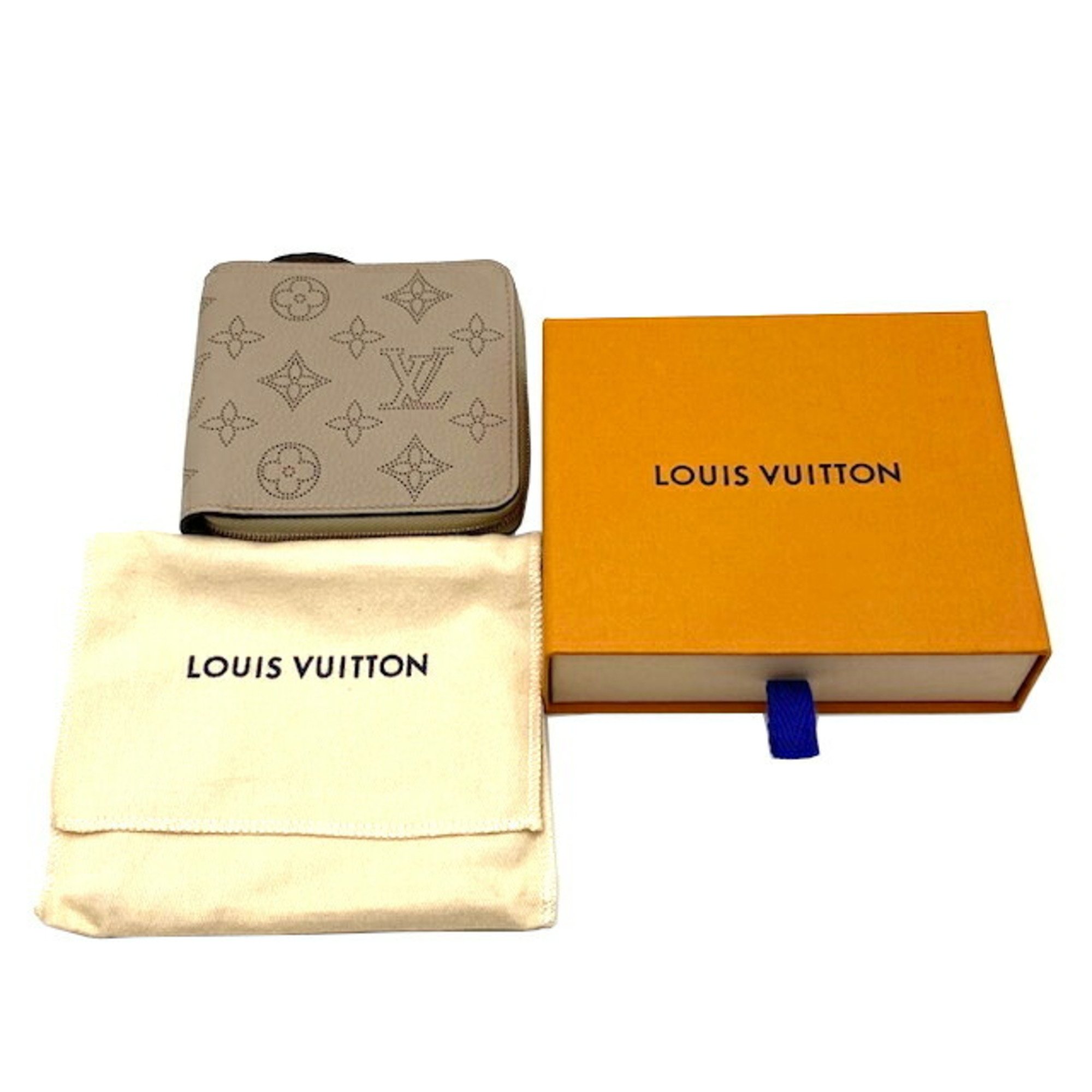 LOUIS VUITTON Zippy Compact Wallet Mahina Gale M81653 RFID