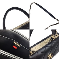 CHANEL Chanel Matelasse Lambskin Black A92236 Chain Shoulder Handbag CC Women's