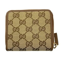 GUCCI Gucci Bi-fold Wallet GG Canvas Brown 346056