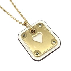 HERMES Ass de Coeur PM Ace of Heart Necklace Y Engraved (2020) Gold Accessory Fashion Women's Wrapping