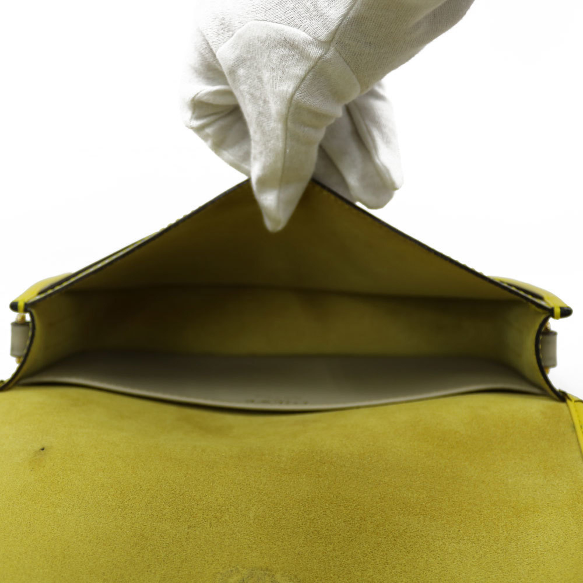 LOEWE Shoulder Bag Leather Beige Women's BRB01000000001763