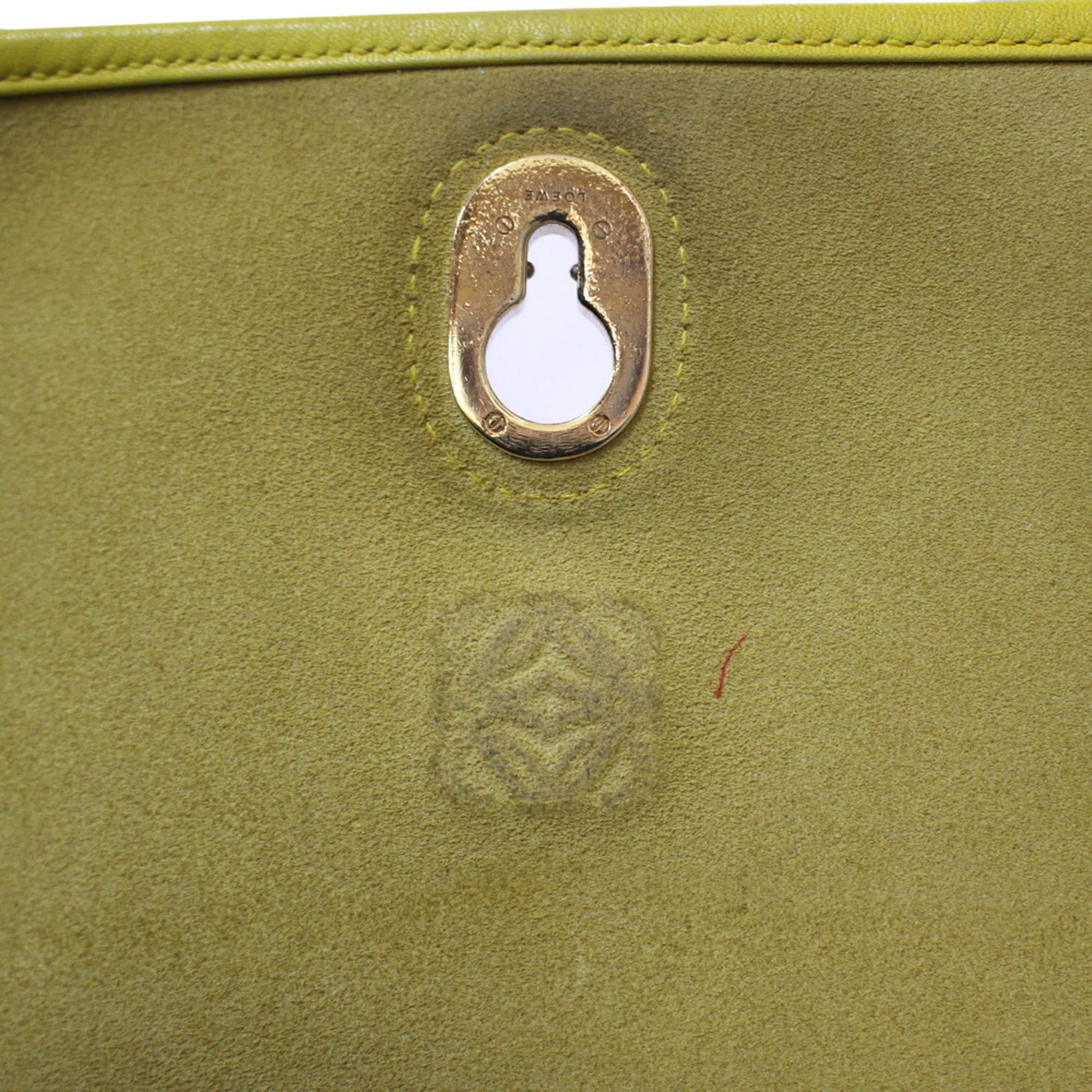 LOEWE Shoulder Bag Leather Beige Women's BRB01000000001763
