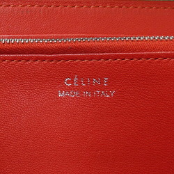CELINE Wallet Women's Brand Long Leather Large Zip Multifunction Beige Round Zipper