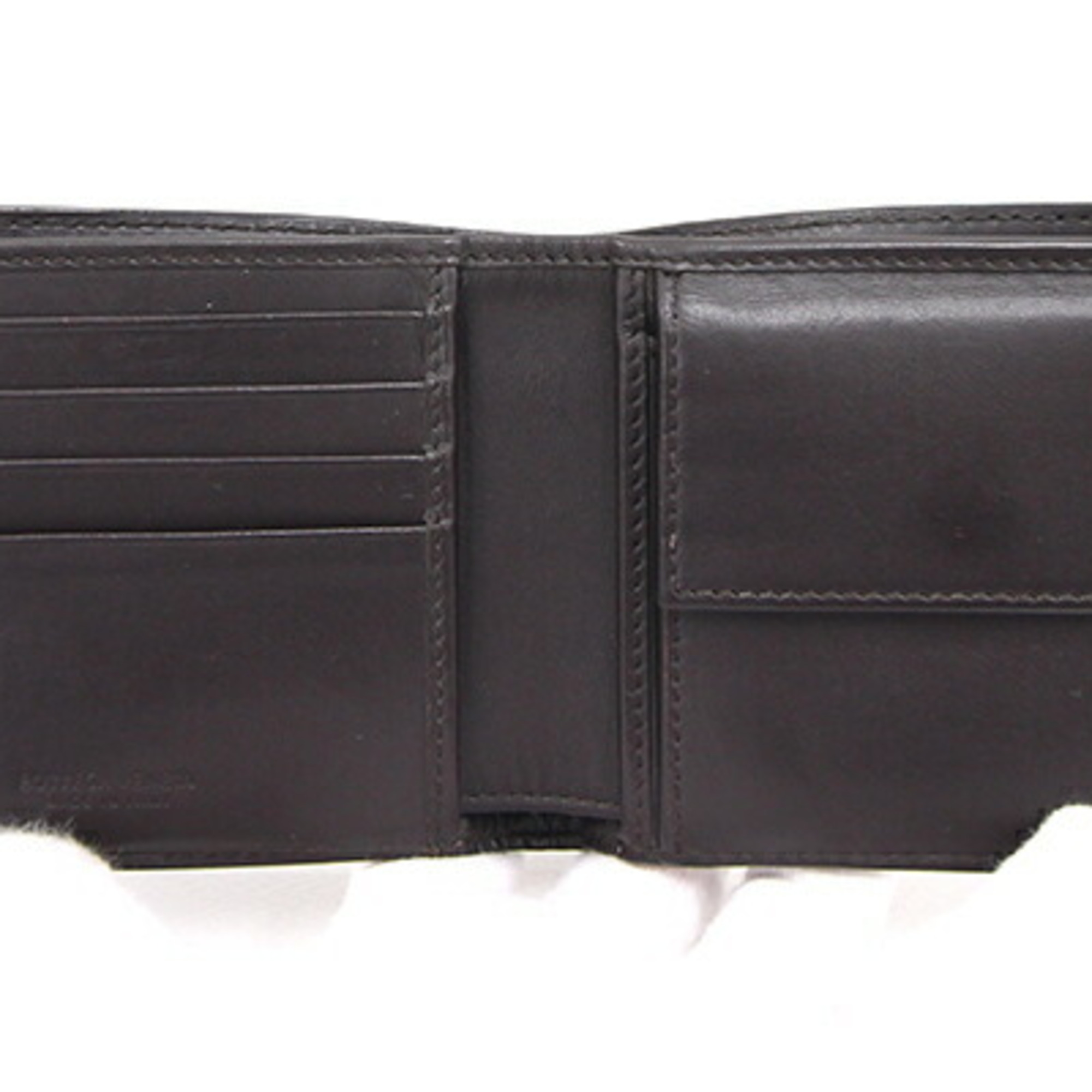 Bottega Veneta Bifold Wallet Intrecciato 193642 Dark Brown Leather Men's BOTTEGA VENETA