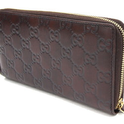 Gucci Round Long Wallet Guccisima 112724 Brown Leather Women Men GUCCI
