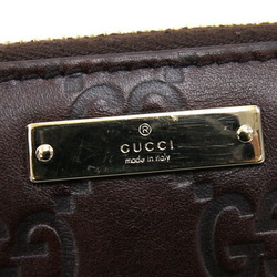 Gucci Round Long Wallet Guccisima 112724 Brown Leather Women Men GUCCI