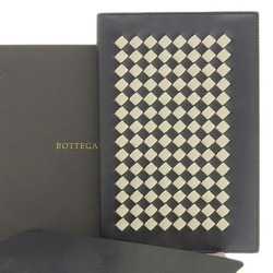 Bottega Veneta BOTTEGA VENETA Intrecciato Mesh Book Cover Leather Black 546448 VBOI1 8731