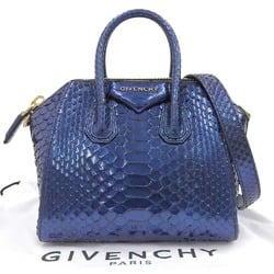 Givenchy GIVENCHY Antigona Bag Handbag Shoulder Metallic Blue