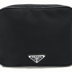 Prada shoulder bag 2VH144 black nylon leather men's women's pochette PRADA