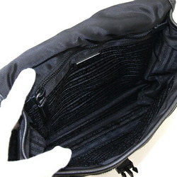 Prada Shoulder Bag 2VD770 Black Nylon Leather Crossbody Men Women PRADA