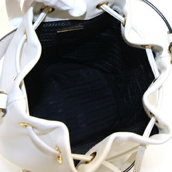 Prada handbag 1BH038 off-white leather shoulder bag ladies PRADA