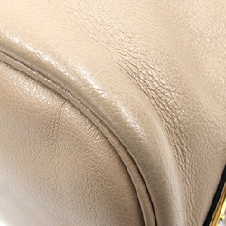 Prada Handbag 1BH038 Beige Leather Shoulder Bag Ladies PRADA