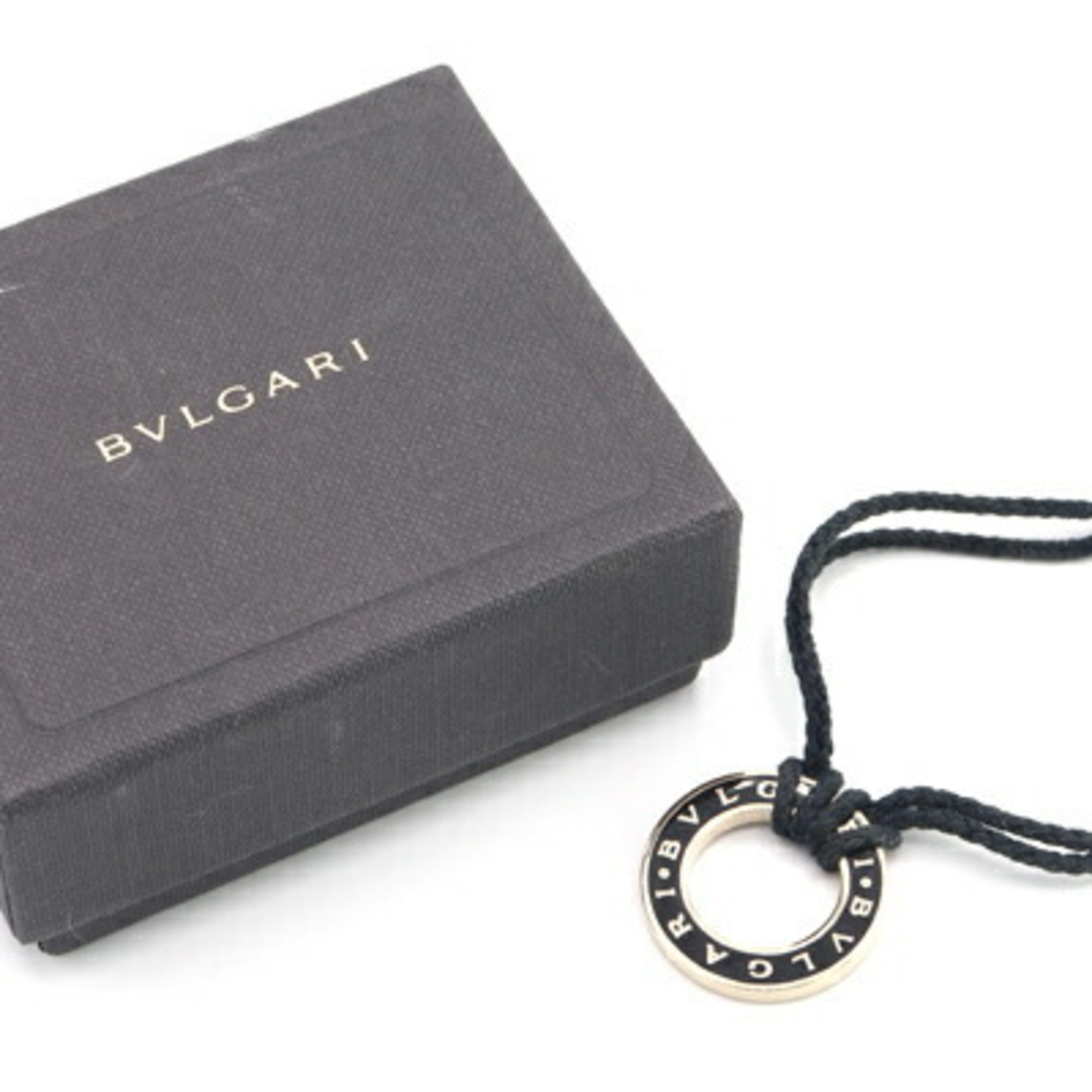 BVLGARI Bracelet 35262 Black Bangle Women's