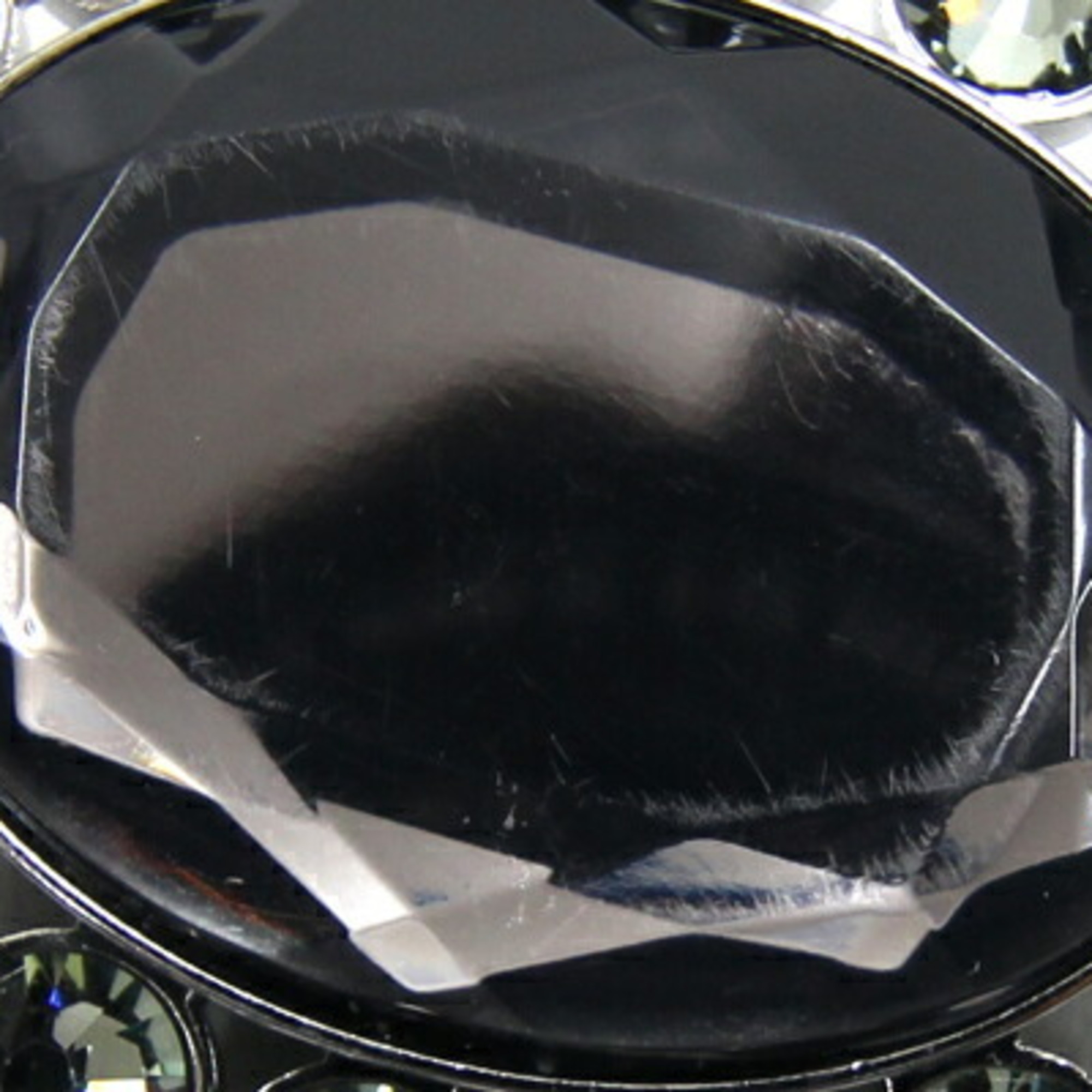Miu Miu Miu Shoulder Bag Matelasse Nappa Crystal RP0233 Black Leather Clutch Gathered Bijou Women's MIUMIU
