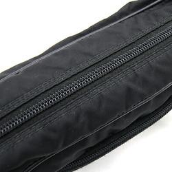 Prada Shoulder Bag 1BC167 Black Nylon Leather Metal Applique Animal Heart Ladies PRADA