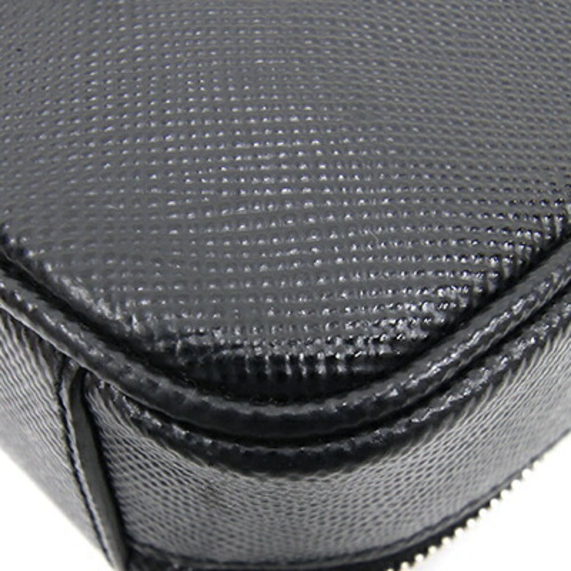 Prada Shoulder Bag 2VH154 Black Leather Saffiano Triangle Men's PRADA